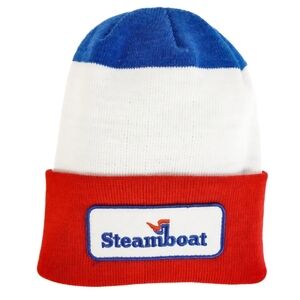 Steamboat Red, White, and Blue Beanie
